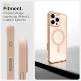Spigen iPhone 16 Pro Max -suojakuori Ultra Hybrid T MagFit Frost Rose Titanium