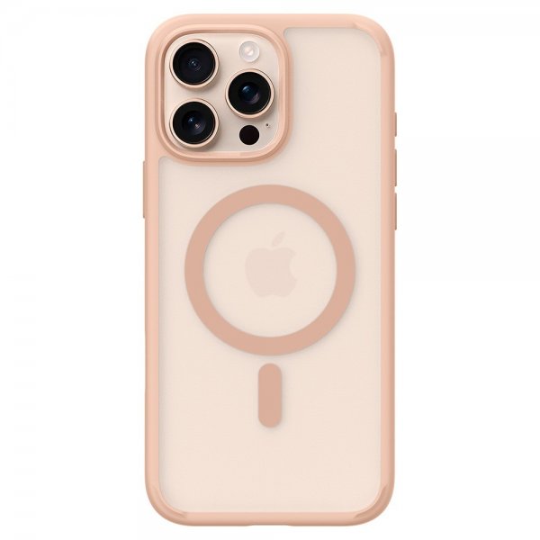 Spigen iPhone 16 Pro Max -suojakuori Ultra Hybrid T MagFit Frost Rose Titanium