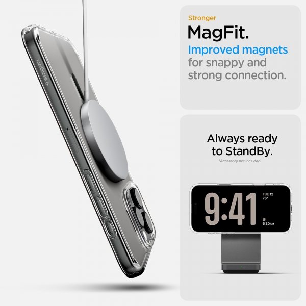 Spigen iPhone 16 Pro Max -suojakuori Ultra Hybrid T MagFit Graphite
