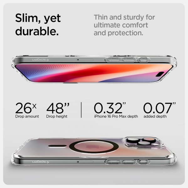 Spigen iPhone 16 Pro Max -suojakuori Ultra Hybrid T MagFit Graphite