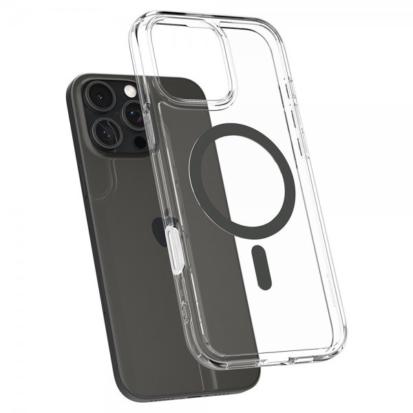 Spigen iPhone 16 Pro Max -suojakuori Ultra Hybrid T MagFit Graphite