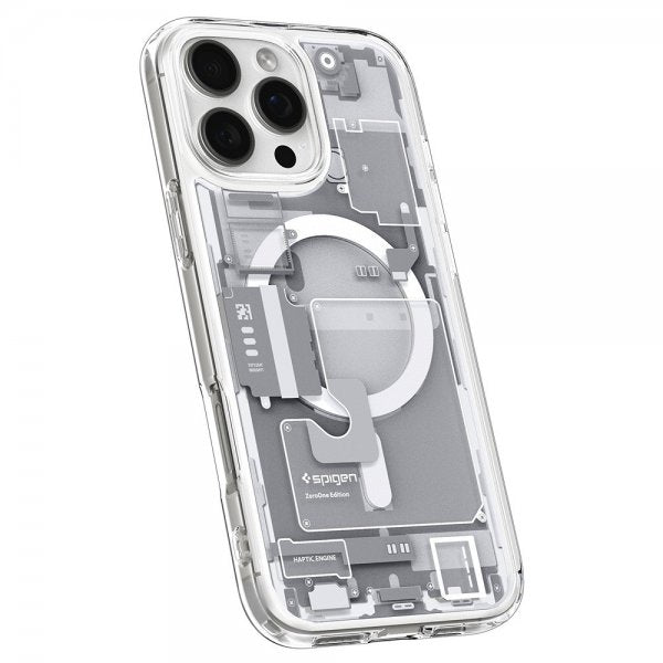 Spigen iPhone 16 Pro Max -suojakuori Ultra Hybrid Zero One MagFit, valkoinen