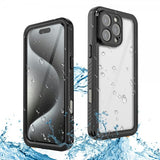 Redpepper iPhone 16 Pro Max Kuori Vedenkestävä IP68 Musta