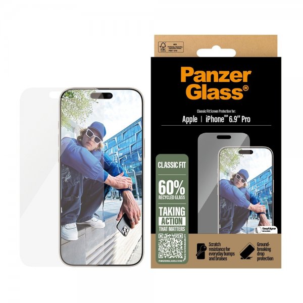 PanzerGlass iPhone 16 Pro Max -näytönsuoja Classic Fit EasyAligner