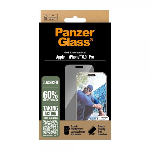 PanzerGlass iPhone 16 Pro Max -näytönsuoja Classic Fit EasyAligner