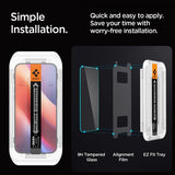 Spigen iPhone 16 Pro Max/iPhone 17 Pro Max Näytönsuoja GLAS.tR EZ Fit 2-pakkaus