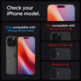 Spigen iPhone 16 Pro Max/iPhone 17 Pro Max Näytönsuoja GLAS.tR EZ Fit 2-pakkaus