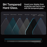 Spigen iPhone 16 Pro Max/iPhone 17 Pro Max Näytönsuoja GLAS.tR EZ Fit Privacy 2-pakkaus