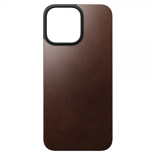Nomad iPhone 16 Pro Max Skin, magneettinen nahkakuori, Rustic Brown