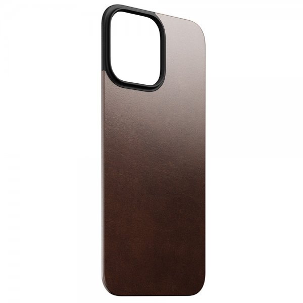 Nomad iPhone 16 Pro Max Skin, magneettinen nahkakuori, Rustic Brown
