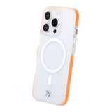 Rvelon iPhone 16 Pro -kuori, aaltoileva MagSafe, oranssi