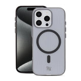 Rvelon iPhone 16 Pro Kuori, aallotettu, MagSafe, musta