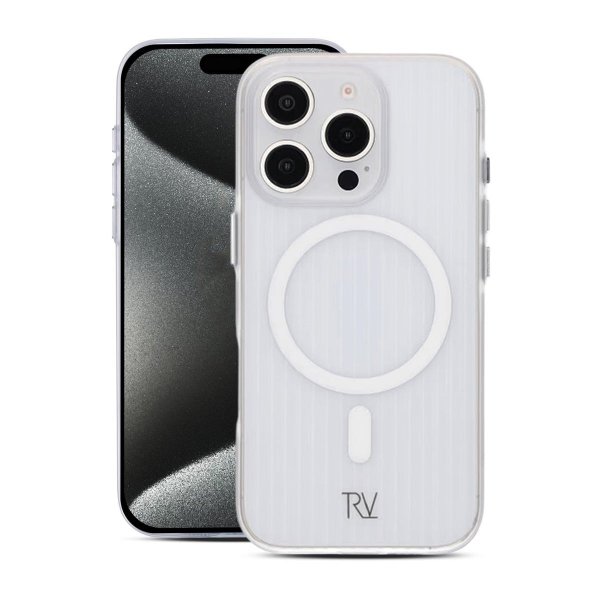 Rvelon iPhone 16 Pro Kuori Aallotettu MagSafe Läpinäkyvä