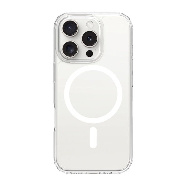 Rvelon iPhone 16 Pro Kuori TPU MagSafe Läpinäkyvä