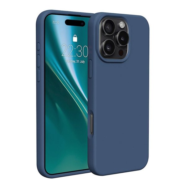 iPhone 16 Pro Kuori Silikoni Sininen