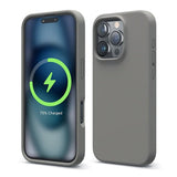 Rvelon iPhone 16 Pro Kuori Silikoni MagSafe Harmaa
