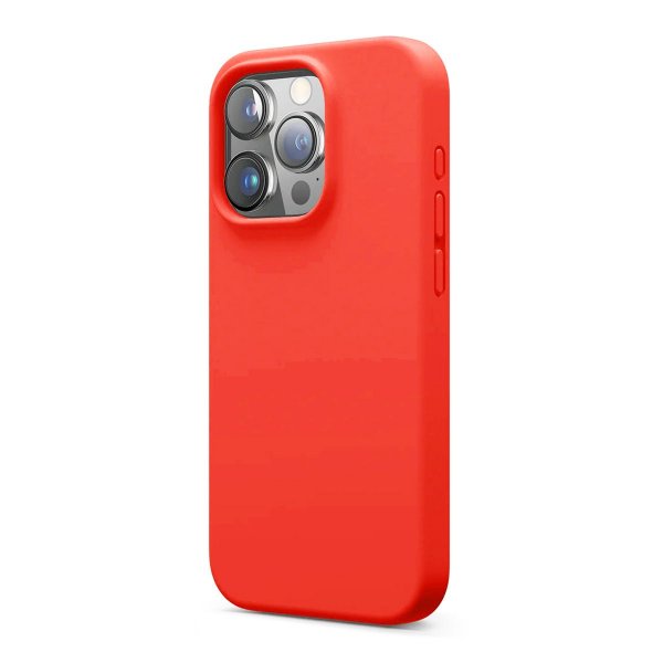 Rvelon iPhone 16 Pro Kuori Silikoni MagSafe Punainen