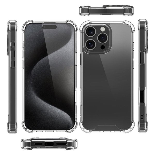 iPhone 16 Pro Kuori Iskunkestävä Läpinäkyvä