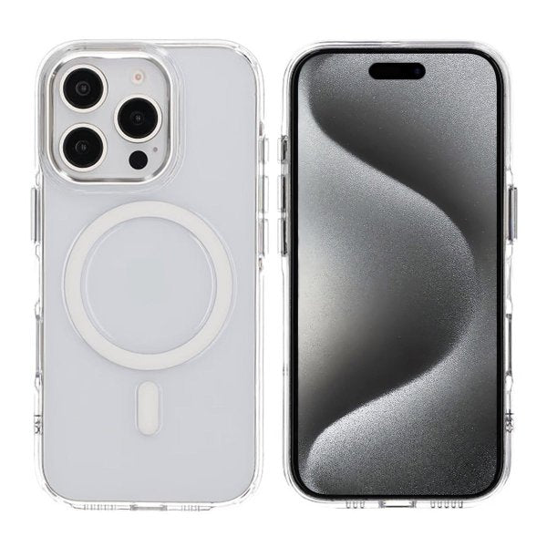 Rvelon iPhone 16 Pro Kuori Kamerasuoja MagSafe Läpinäkyvä