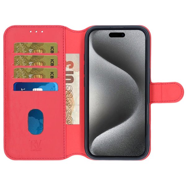 Rvelon iPhone 16 Pro -kotelo magneettisesti irrotettava kuori punainen