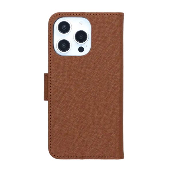 iPhone 16 Pro Kotelo Jalustalla Ruskea