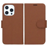 iPhone 16 Pro Kotelo Jalustalla Ruskea