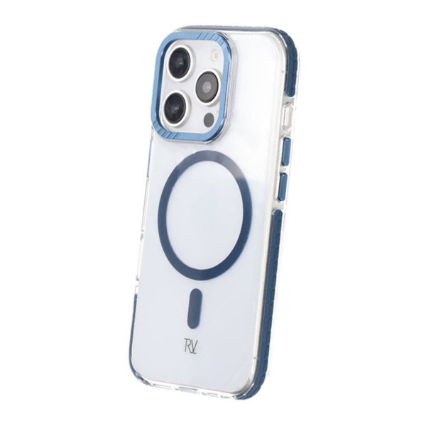 Rvelon iPhone 16 Pro Kuori TPU MagSafe Sininen