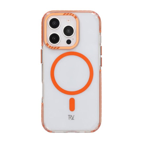 Rvelon iPhone 16 Pro Kuori TPU MagSafe Oranssi