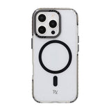 Rvelon iPhone 16 Pro -kuori TPU MagSafe, musta/läpinäkyvä