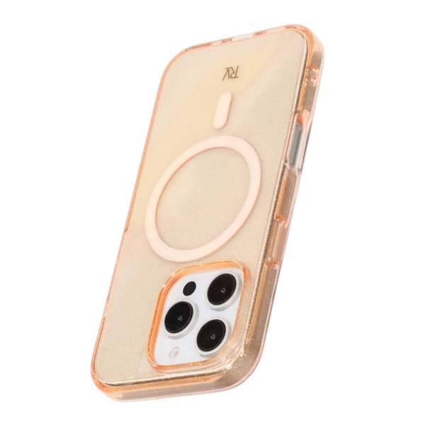 Rvelon iPhone 16 Pro Kuori Glitter MagSafe Kulta