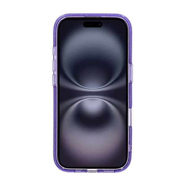 Rvelon iPhone 16 Pro Kuori Glitter MagSafe Violetti
