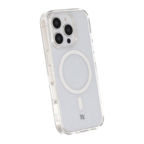 Rvelon iPhone 16 Pro Kuori Glitter MagSafe Valkoinen