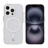 Rvelon iPhone 16 Pro Kuori Glitter MagSafe Valkoinen