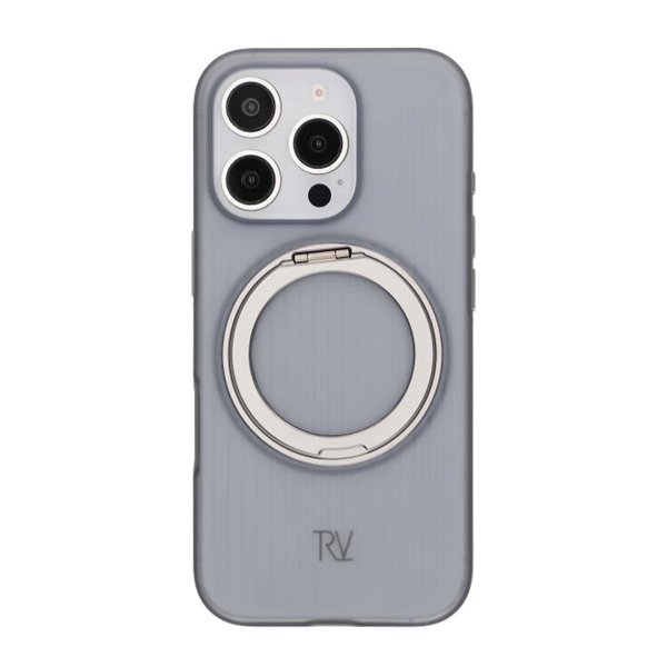 Rvelon iPhone 16 Pro Kuori Kääntyvällä MagSafe Jalustalla Harmaa