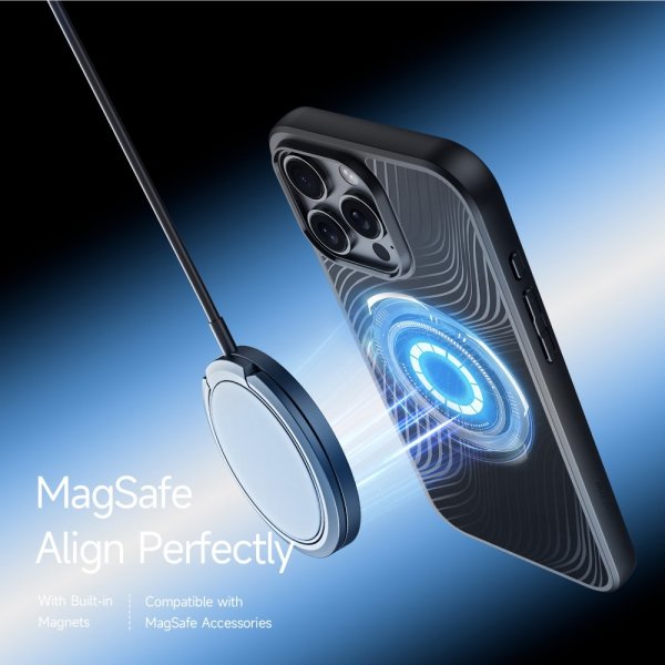 Dux Ducis iPhone 16 Pro Kuori Aimo Series MagSafe Musta