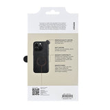 Buffalo iPhone 16 Pro Kuori, Aitoa Nahkaa, MagSeries, Musta