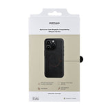Buffalo iPhone 16 Pro Kuori, Aitoa Nahkaa, MagSeries, Musta