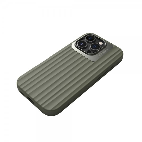 Nudient iPhone 16 Pro -kuori Bold MagSafe Olive Green
