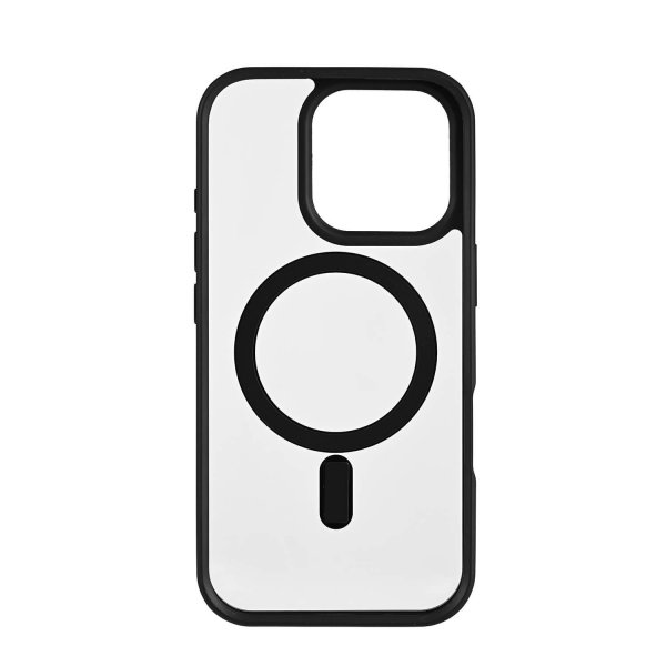 Onsala iPhone 16 Pro Kuori Bumper MagSeries Läpinäkyvä Musta