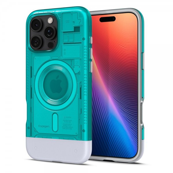 Spigen iPhone 16 Pro Kuori Classic C1 MagFit Bondi Blue