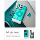 Spigen iPhone 16 Pro Kuori Classic C1 MagFit Bondi Blue