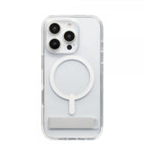 ZAGG iPhone 16 Pro -suojakuori Crystal Palace Snap Kickstand, läpinäkyvä