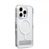 ZAGG iPhone 16 Pro -suojakuori Crystal Palace Snap Kickstand, läpinäkyvä