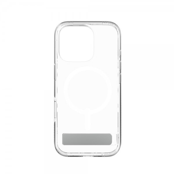 ZAGG iPhone 16 Pro -suojakuori Crystal Palace Snap Kickstand, läpinäkyvä