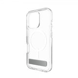 ZAGG iPhone 16 Pro -suojakuori Crystal Palace Snap Kickstand, läpinäkyvä