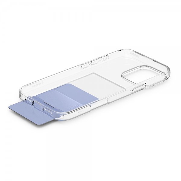Spigen iPhone 16 Pro -suojakuori Crystal Slot, kristallinkirkas