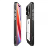 Spigen iPhone 16 Pro -suojakuori Crystal Slot, kristallinkirkas