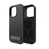 ZAGG iPhone 16 Pro -kuori Denali Snap Kickstand Musta