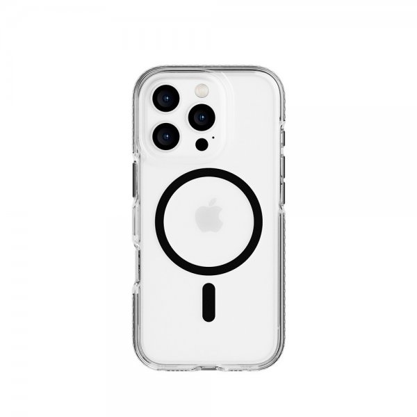 Tech21 iPhone 16 Pro -suojakuori EvoCrystal MagSafe, musta