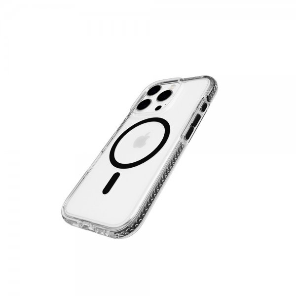 Tech21 iPhone 16 Pro -suojakuori EvoCrystal MagSafe, musta